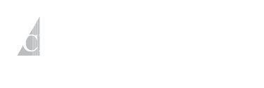 White logo with geometric linear wordmark besi\de the text GCF, Inc Custom Builder